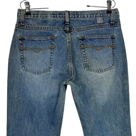 Cruel Girl Low Rise Bootcut Jeans Mid Wash Distressed 13R Rodeo Grunge - Picture 11 of 16